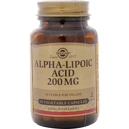 Solgar Alpha Lipoic Acid 200 mg 50 Kapsül