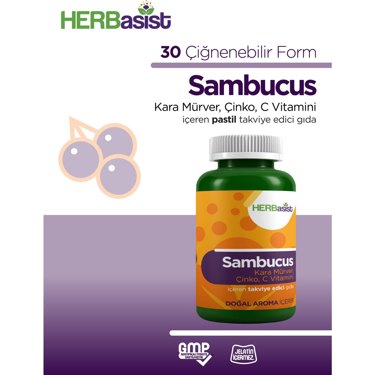 HERBasist Sambucus Gummy 30 Tablet