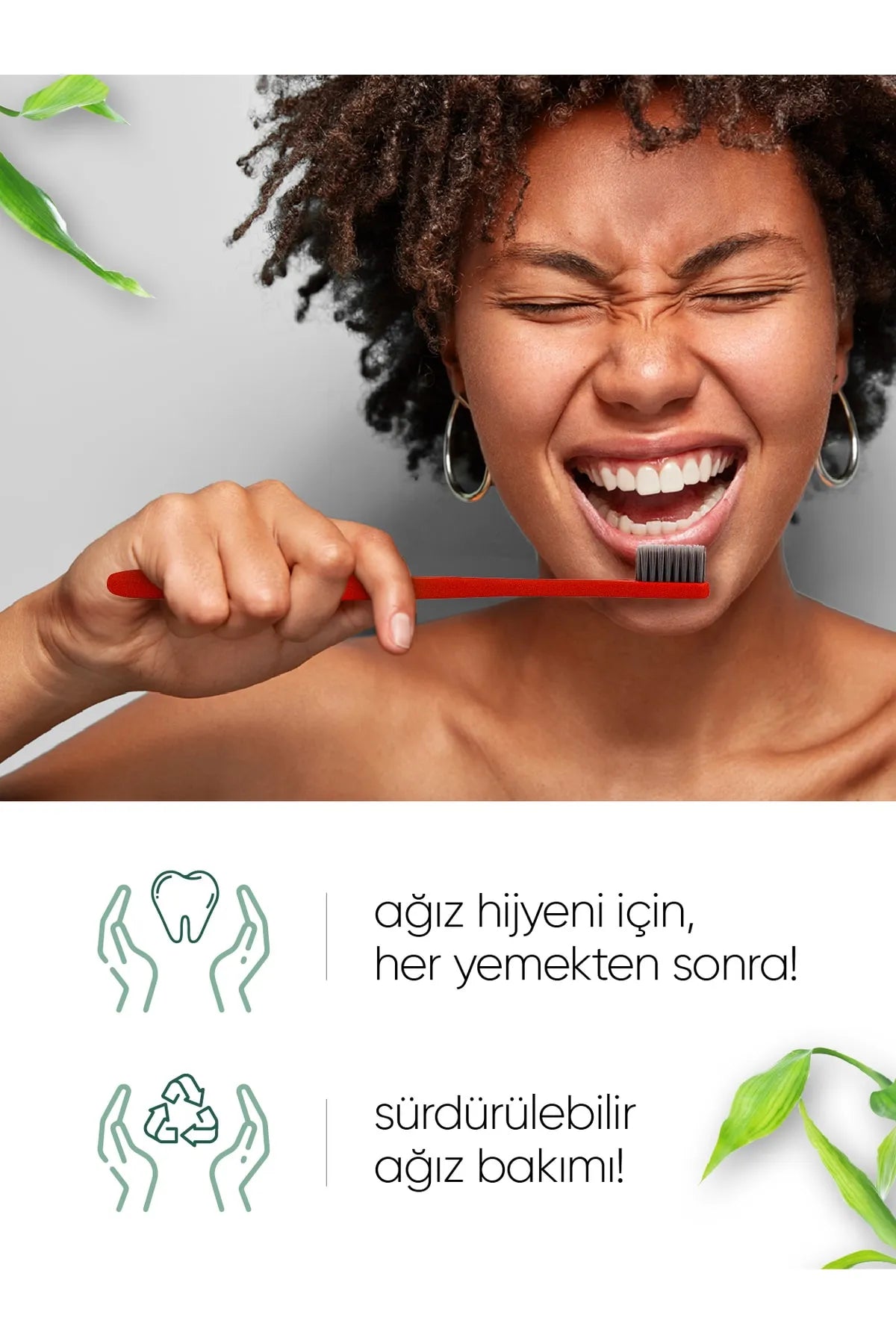 T-Brush Bioçözünür Orta Sert Diş Fırçası - Kırmızı