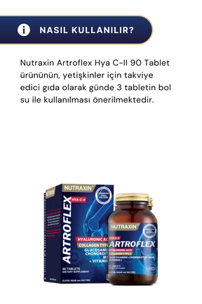 Nutraxin Artroflex Hya-C-II 90 Tablet 2'li Paket