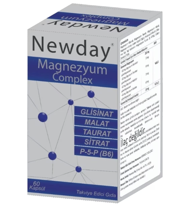 Newday Magnezyum Complex 60 Kapsül