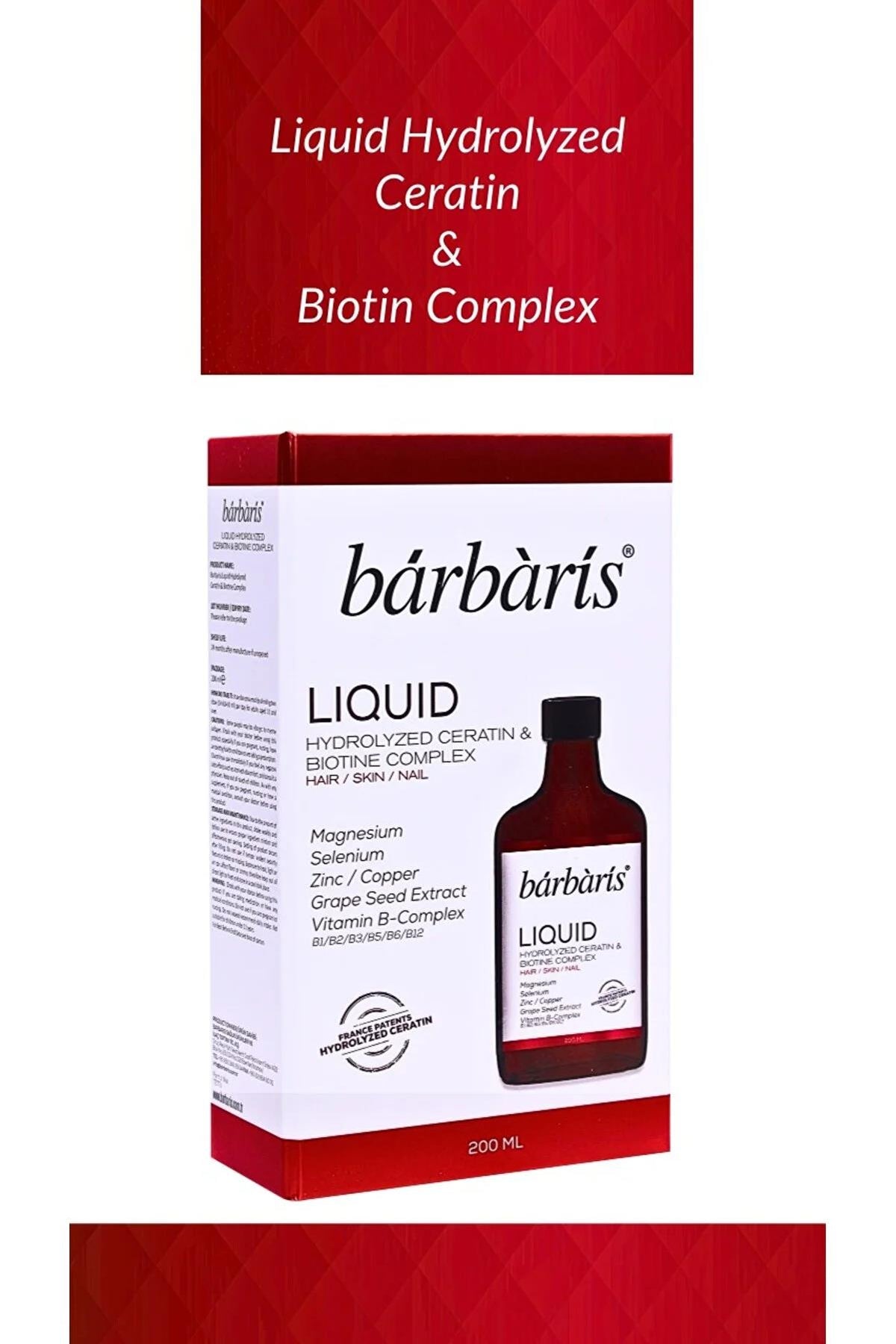 Barbaris Liquid Hydrolyzed Ceratin and Biotin Complex 200 ml