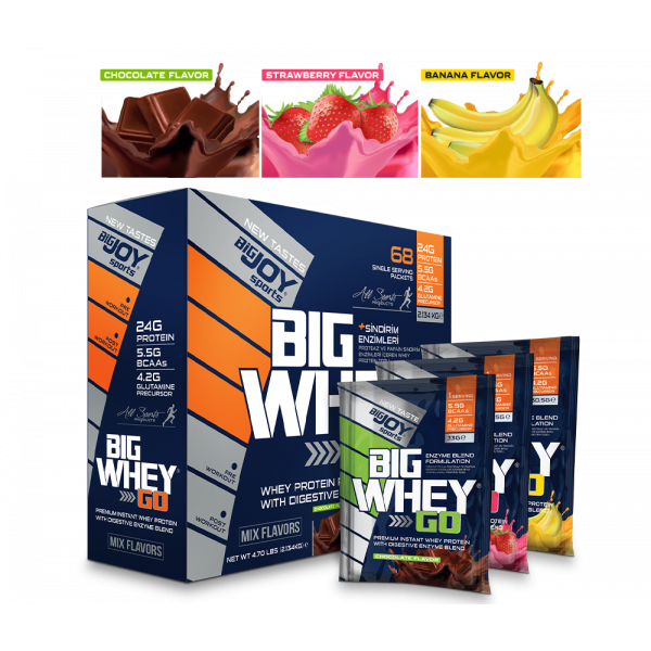 Bigjoy Sports BIGWHEYGO Whey Protein Mix Aroma 68 Servis