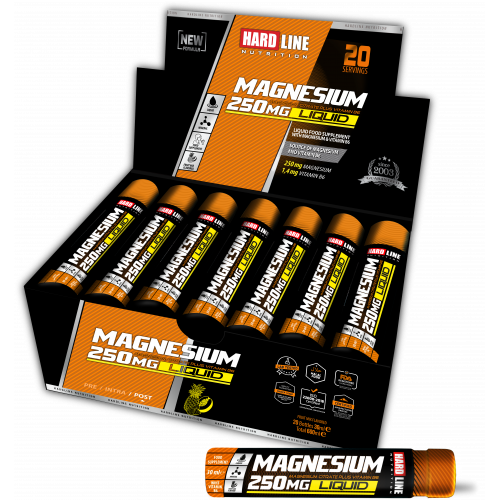 Hardline Nutrition Magnesium Liquid 250 mg 30 ml 20 Adet