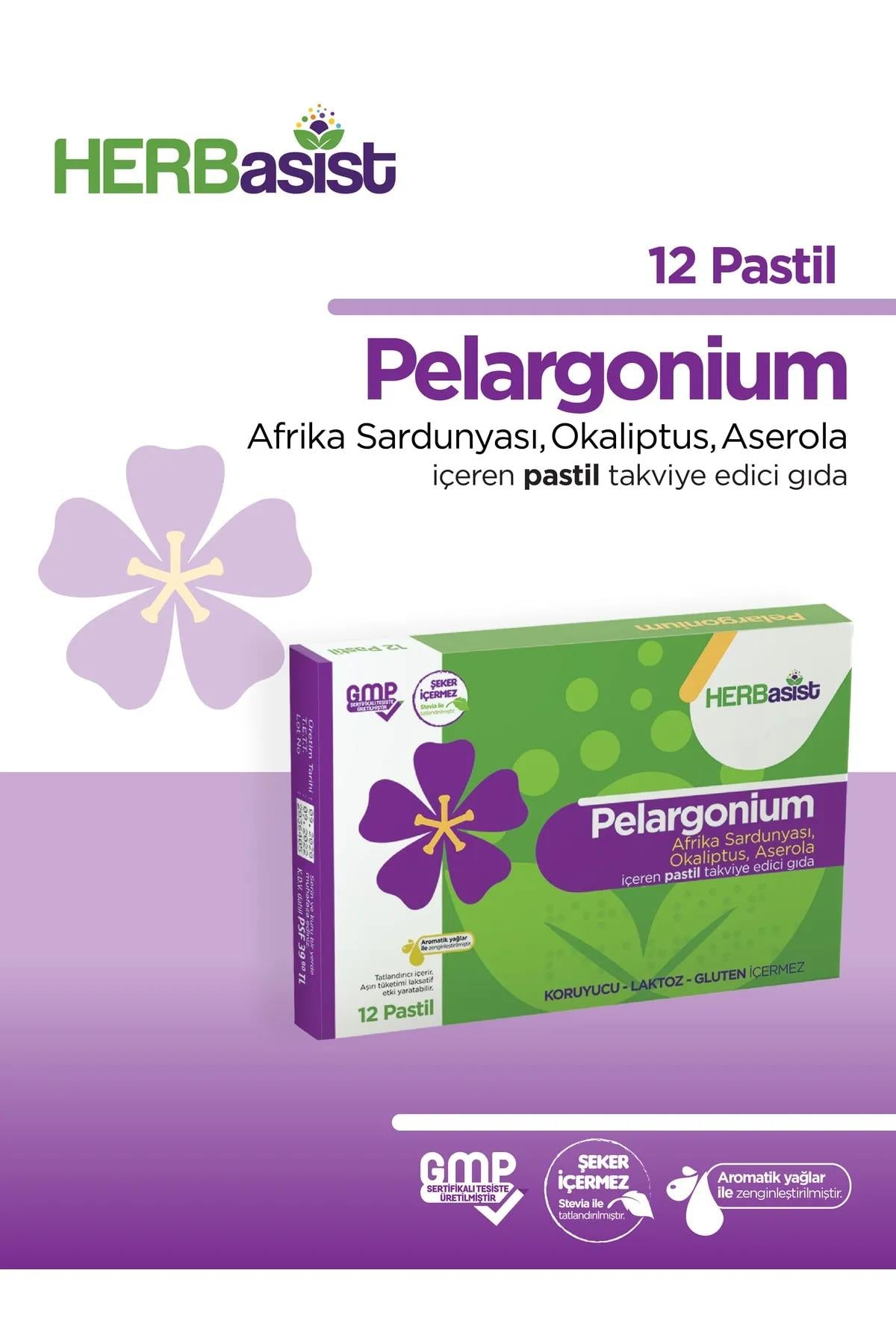 HERBasist Pelargonium 12 Pastil