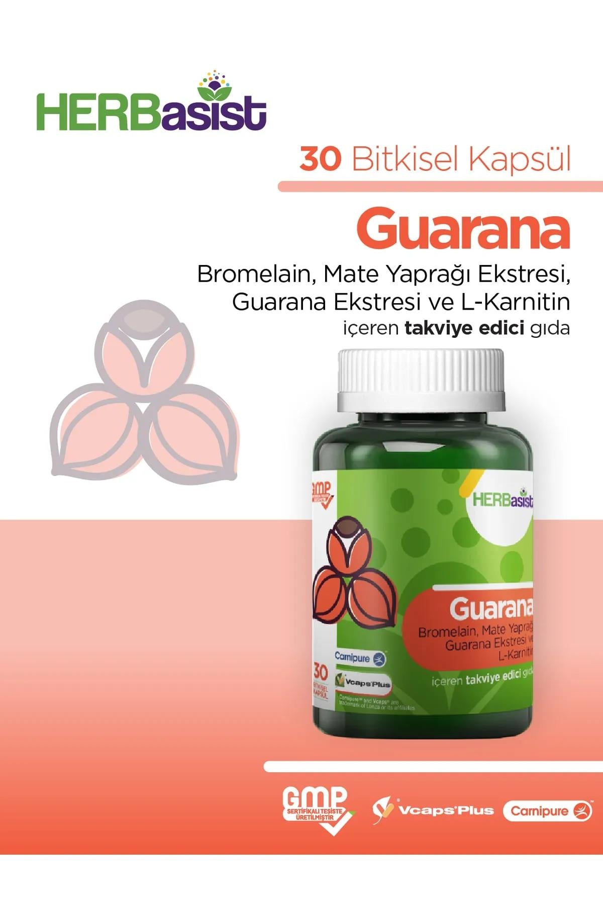 HERBasist Guarana 30 Kapsül