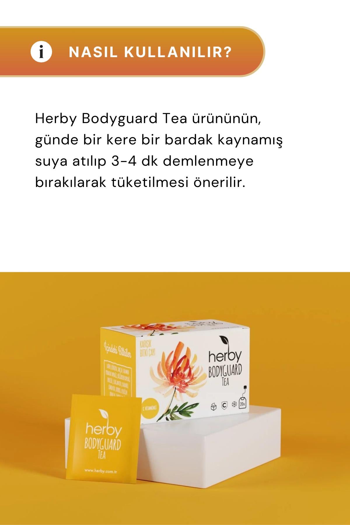 Herby Bodyguard Tea 20'li Bitki Çayı 3'lü Paket
