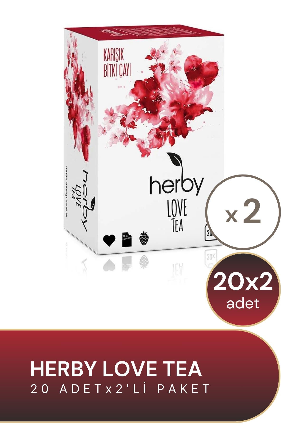 Herby Love Tea 20'li Bitki Çayı 2'li Paket