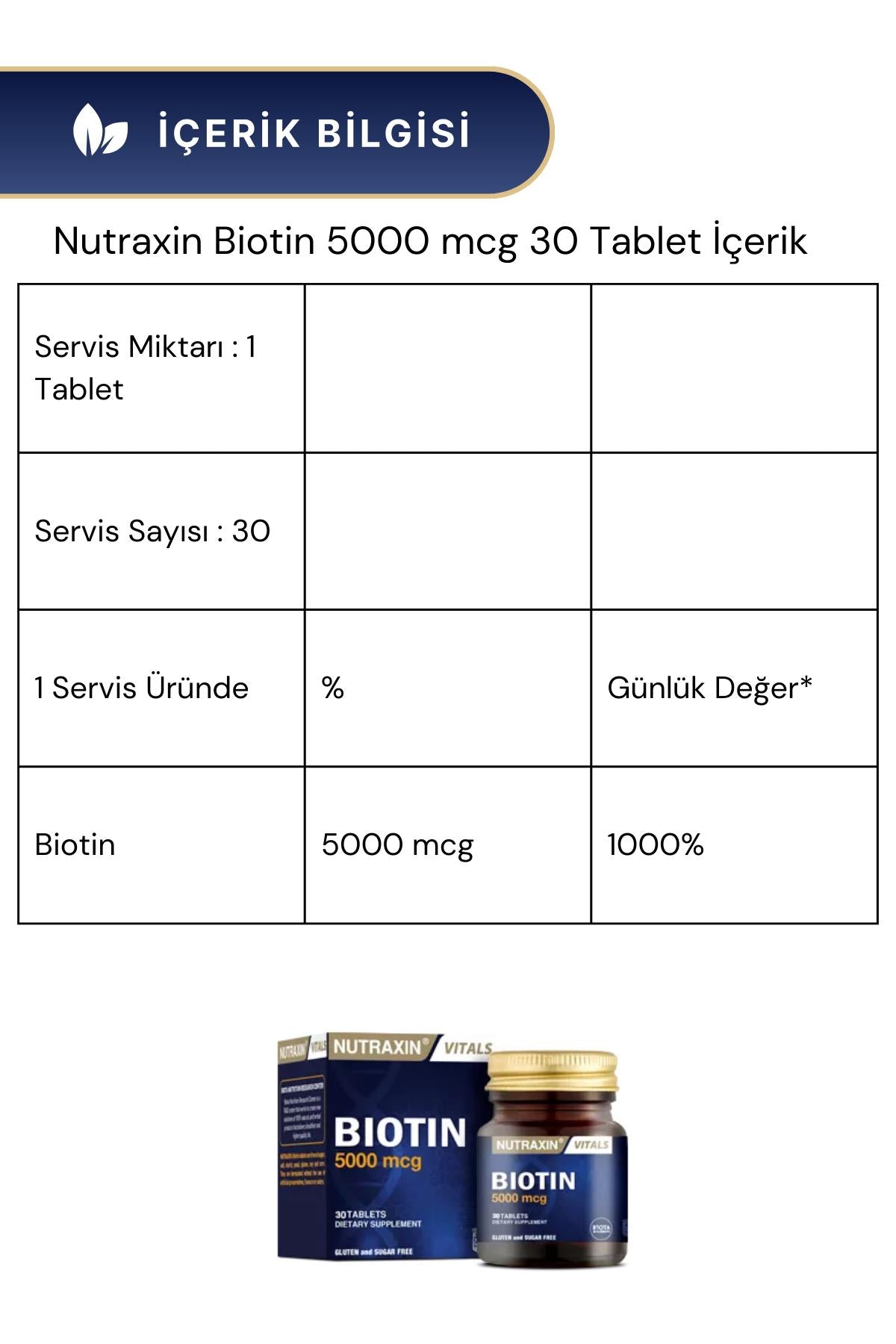Nutraxin Vitamin Max C-D-Zinc 60 Tablet & Biotin 5000 mcg 30 Tablet