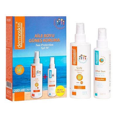 Dermoskin Sun Protection SPF50 Aile Boyu - After Sun Hediyeli Fiyatları - Fit1001
