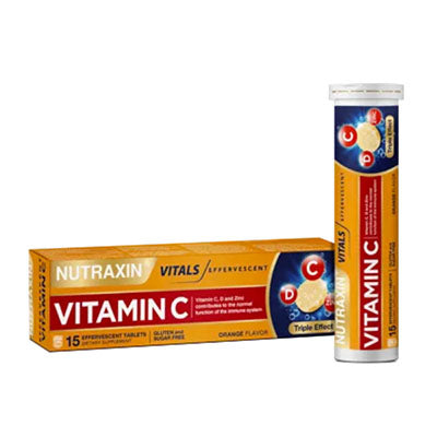 Nutraxin Efervesan Vitamin C D ZINC 15 Tablet Fiyatları - Fit1001