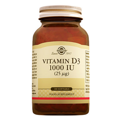 Solgar Vitamin D3 1000 IU 100 Kapsül