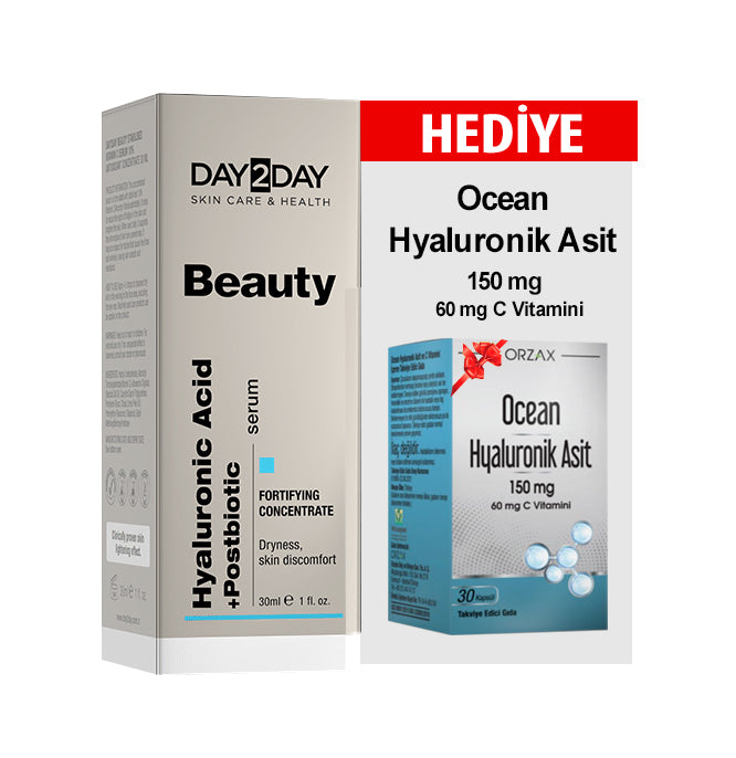 Day2Day Beauty Hyaluronic Acid Serum 30 ml+ Ocean Hyaluronik Asit 30 Kapsül
