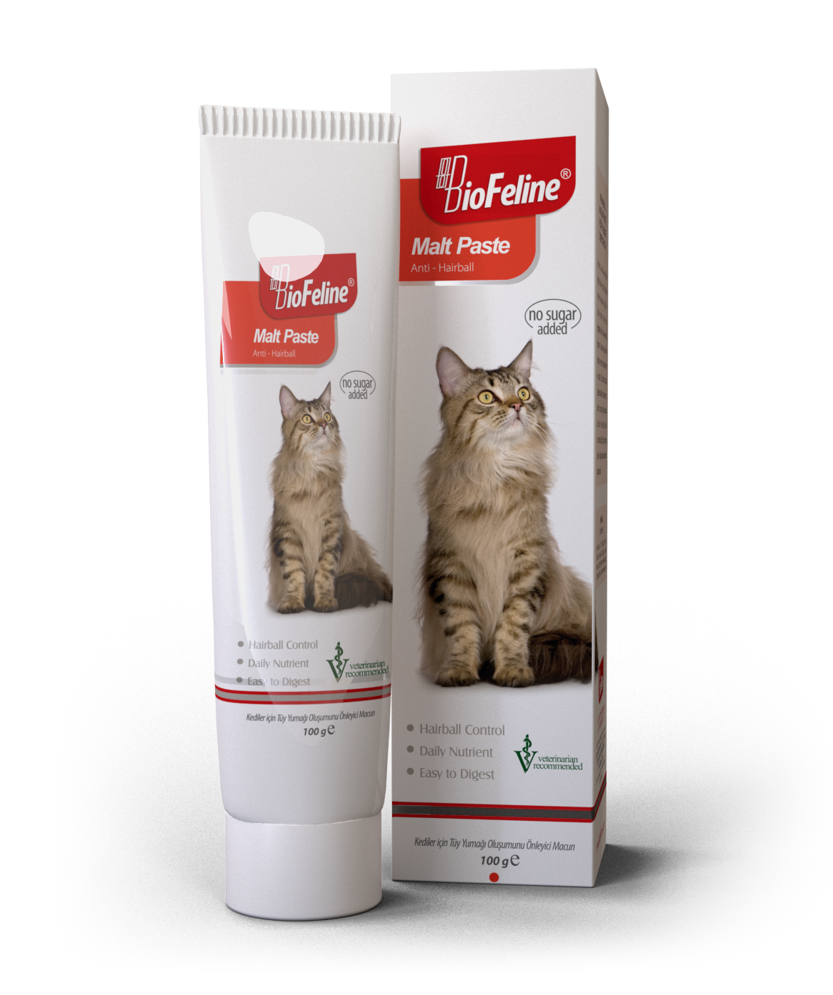 BioFeline Malt Paste 100 g (Kediler İçin Tüy Yumağı Önleyici Anti-Hairball Malt Macun)