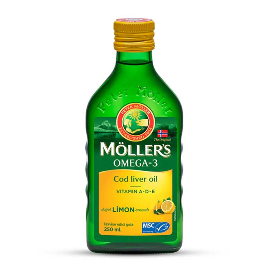 Möller's Omega-3 Limon Aromalı Balık Yağı 250 ml