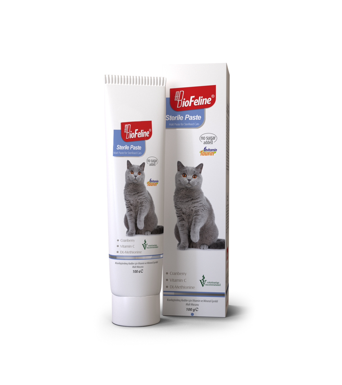 BioFeline Sterile Paste 100 g (Kısırlaştırılmış Kedilere Özel Bağışıklık Destekleyici Ve Tüy Yumağı Önleyici Malt Macun)