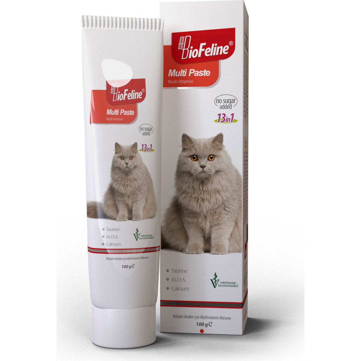 BioFeline Multi Paste 100 g (Kediler İçin Bağışıklık Sistemi Destekleyici Tüy Yumak Önleyici Multivitamin Macun)