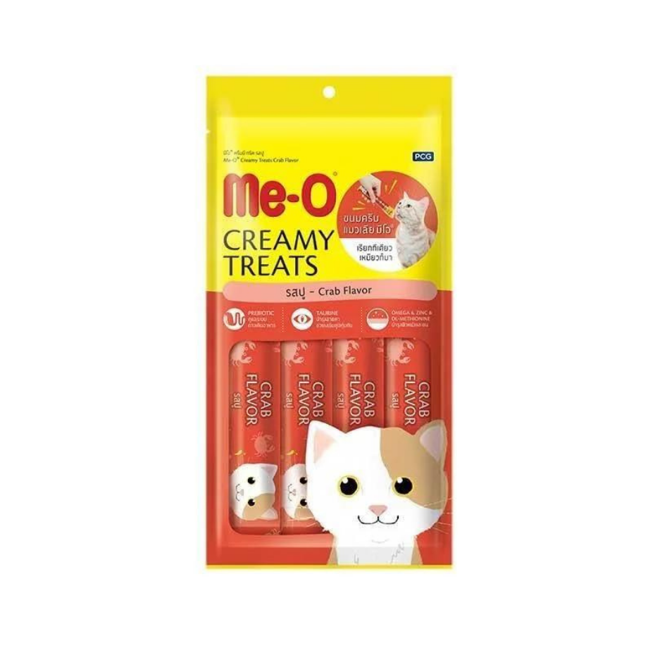 Me-O Creamy Treats Yengeçli Kedi Sıvı Ödül Maması 4 x 15 g
