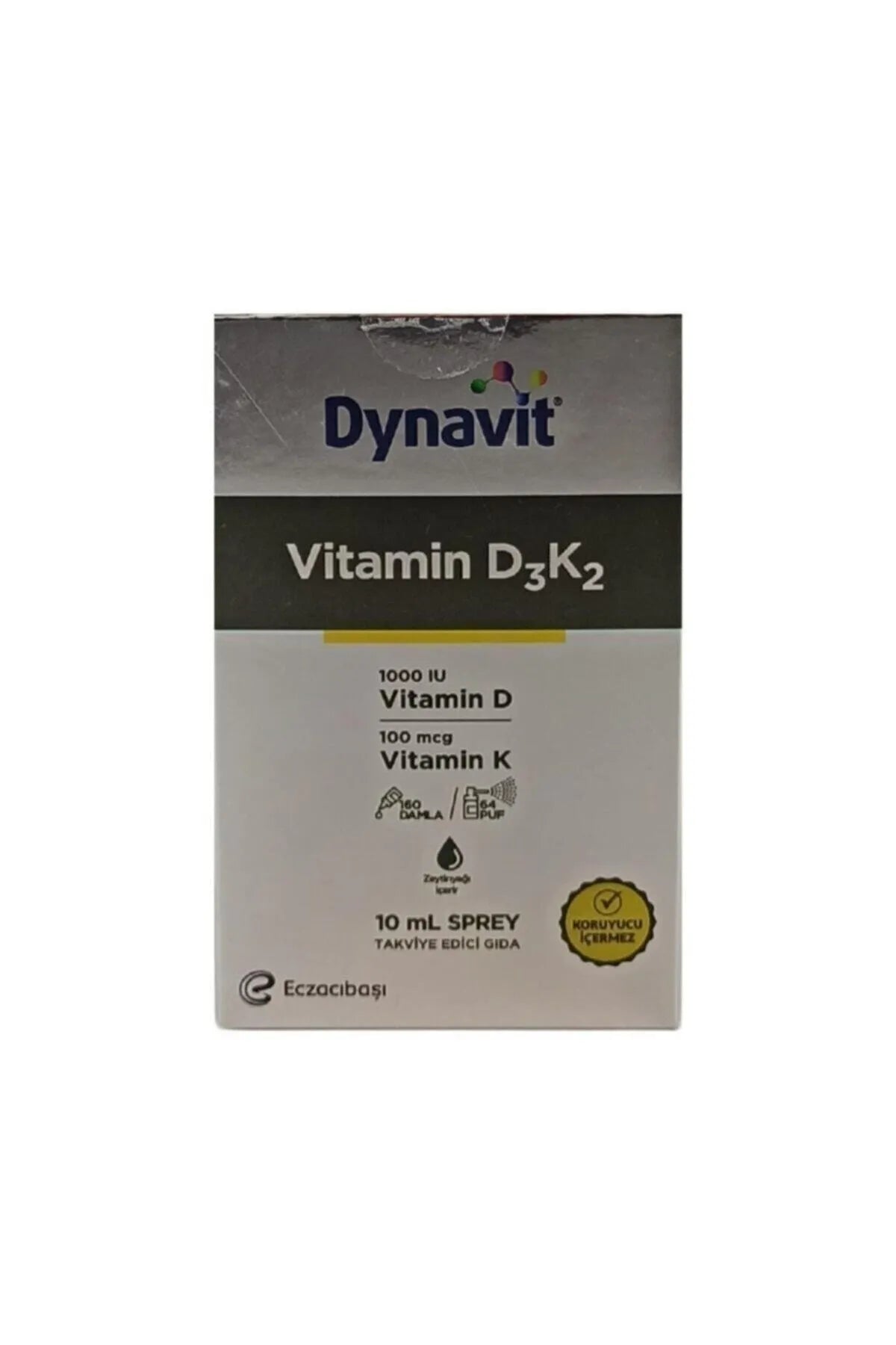 Dynavit Vitamin D3K2 Sprey 10 ml