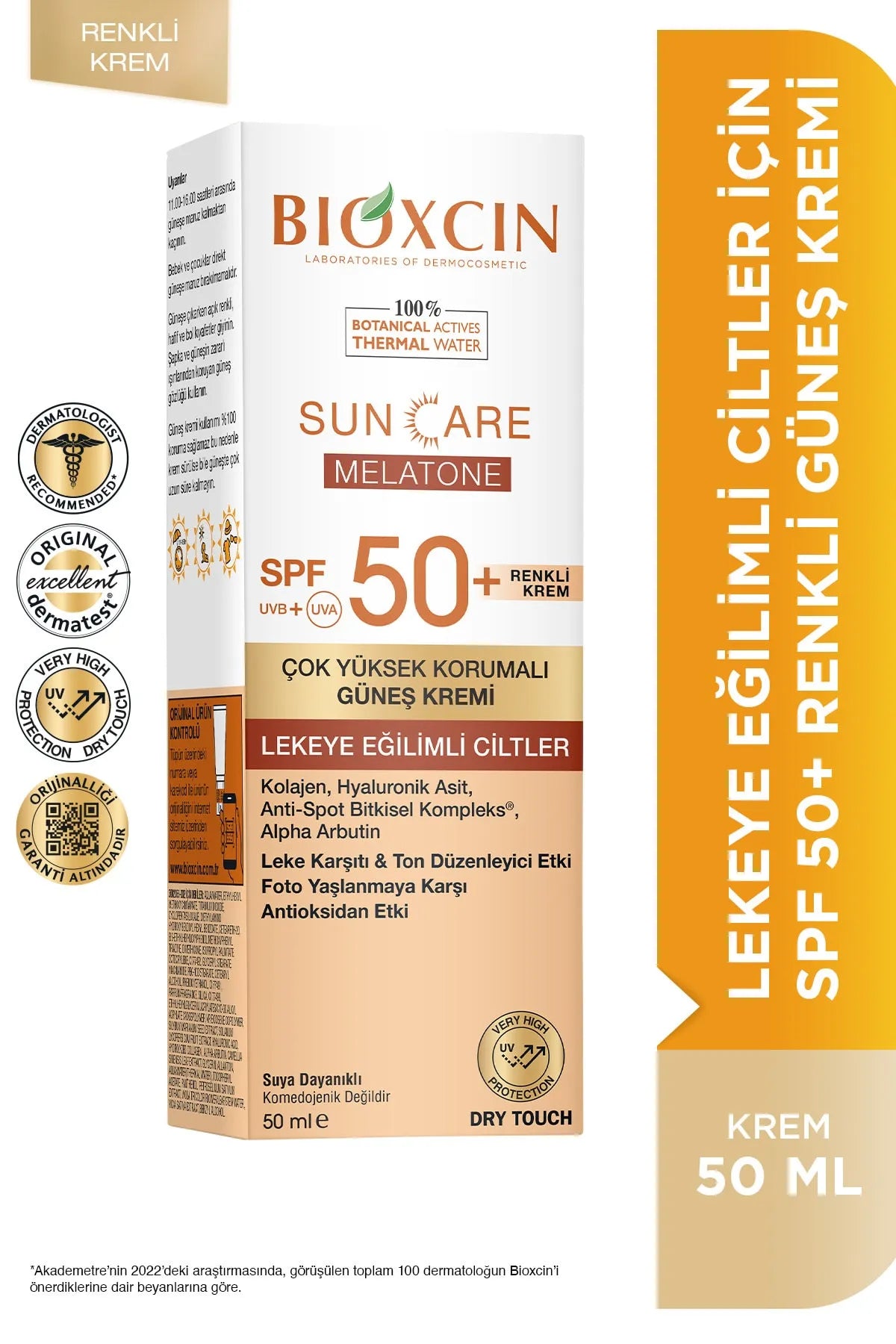 Bioxcin Sun Care Lekeli Ciltler için Güneş Kremi SPF50+ 50 ml