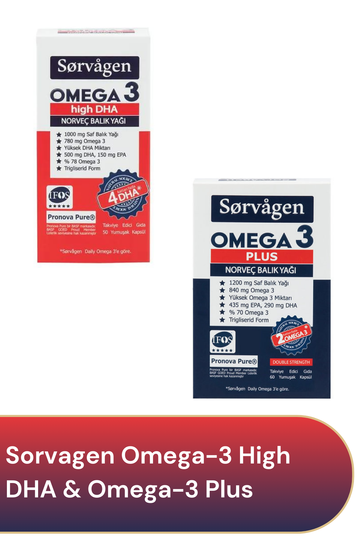 Sorvagen Omega-3 High DHA & Omega-3 Plus