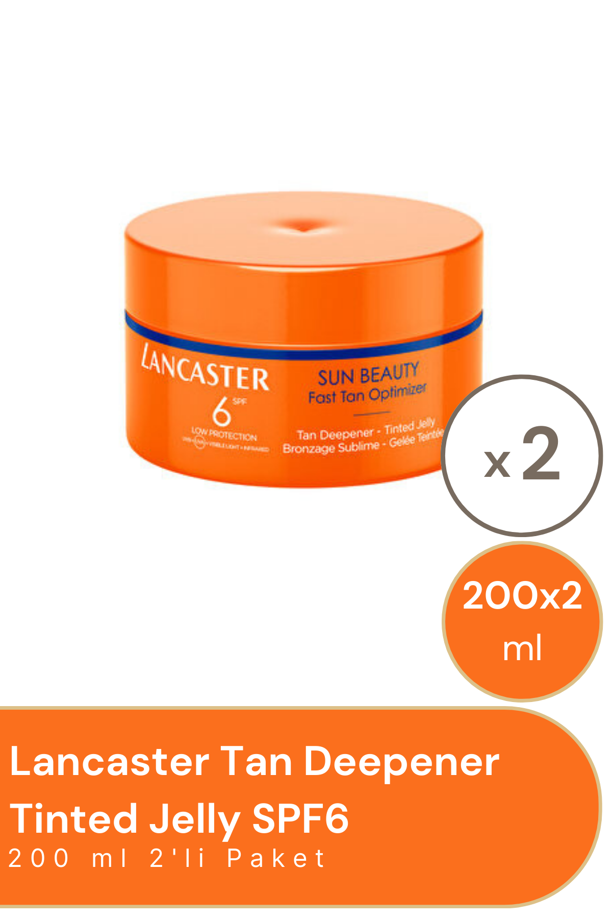 Lancaster Tan Deepener Tinted Jelly SPF6 200 ml - 2 Adet