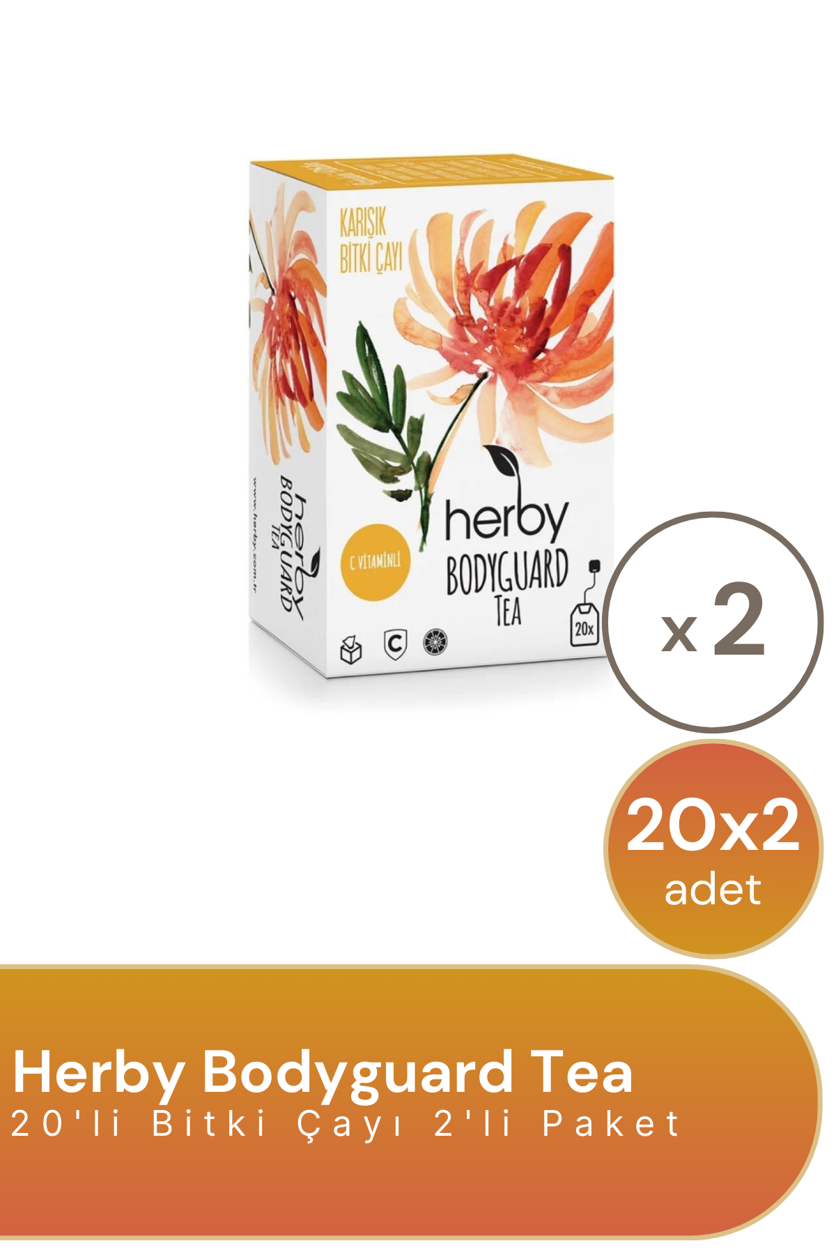 Herby Bodyguard Tea 20'li Bitki Çayı 2'li Paket