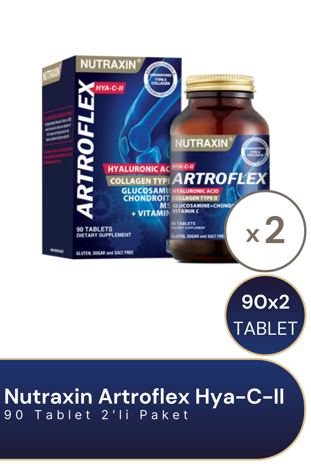 Nutraxin Artroflex Hya-C-II 90 Tablet 2'li Paket