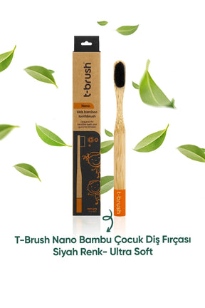 T-Brush Nano Ultra Soft Çocuk Diş Fırçası - Siyah