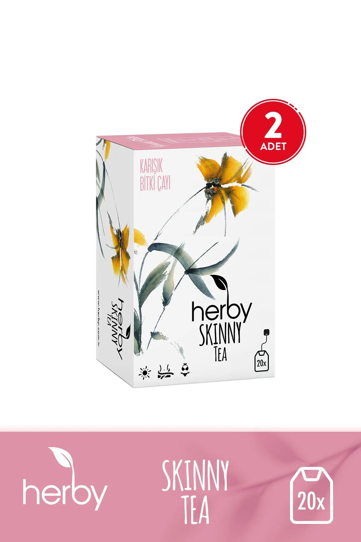 Herby Skinny Tea 20'li Bitki Çayı 2'li Paket