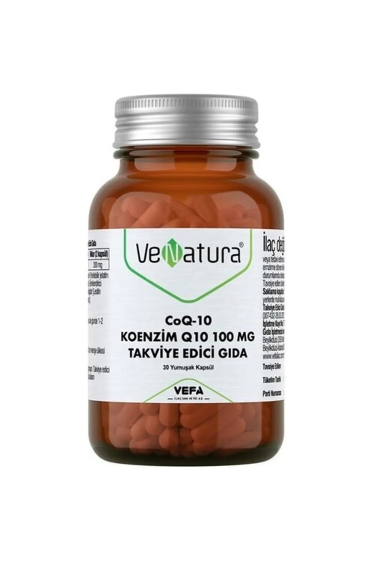 VeNatura Koenzim Q10 100 mg 30 Kapsül