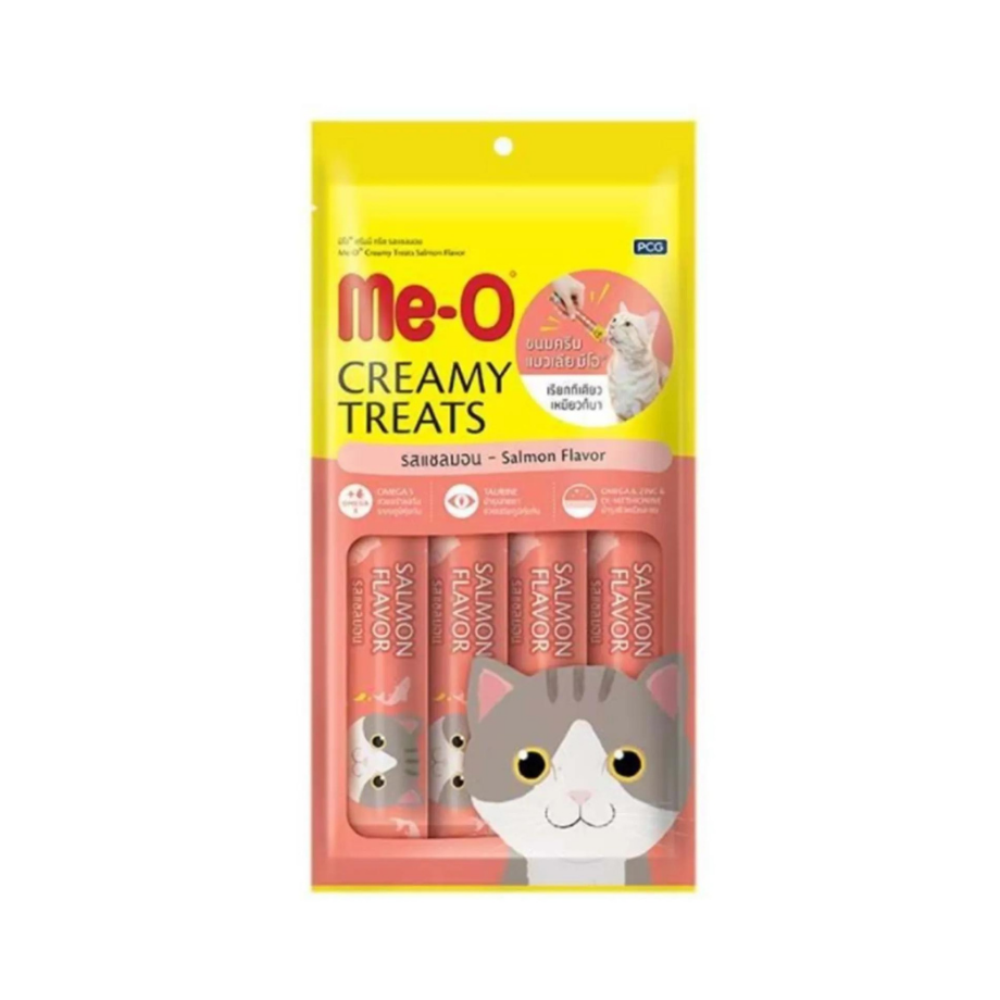 Me-O Creamy Treats Somonlu Kedi Sıvı Ödül Maması 4 x 15 g