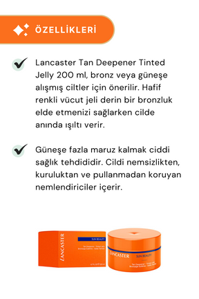 Lancaster Tan Deepener Tinted Jelly 200 ml - 2 Adet