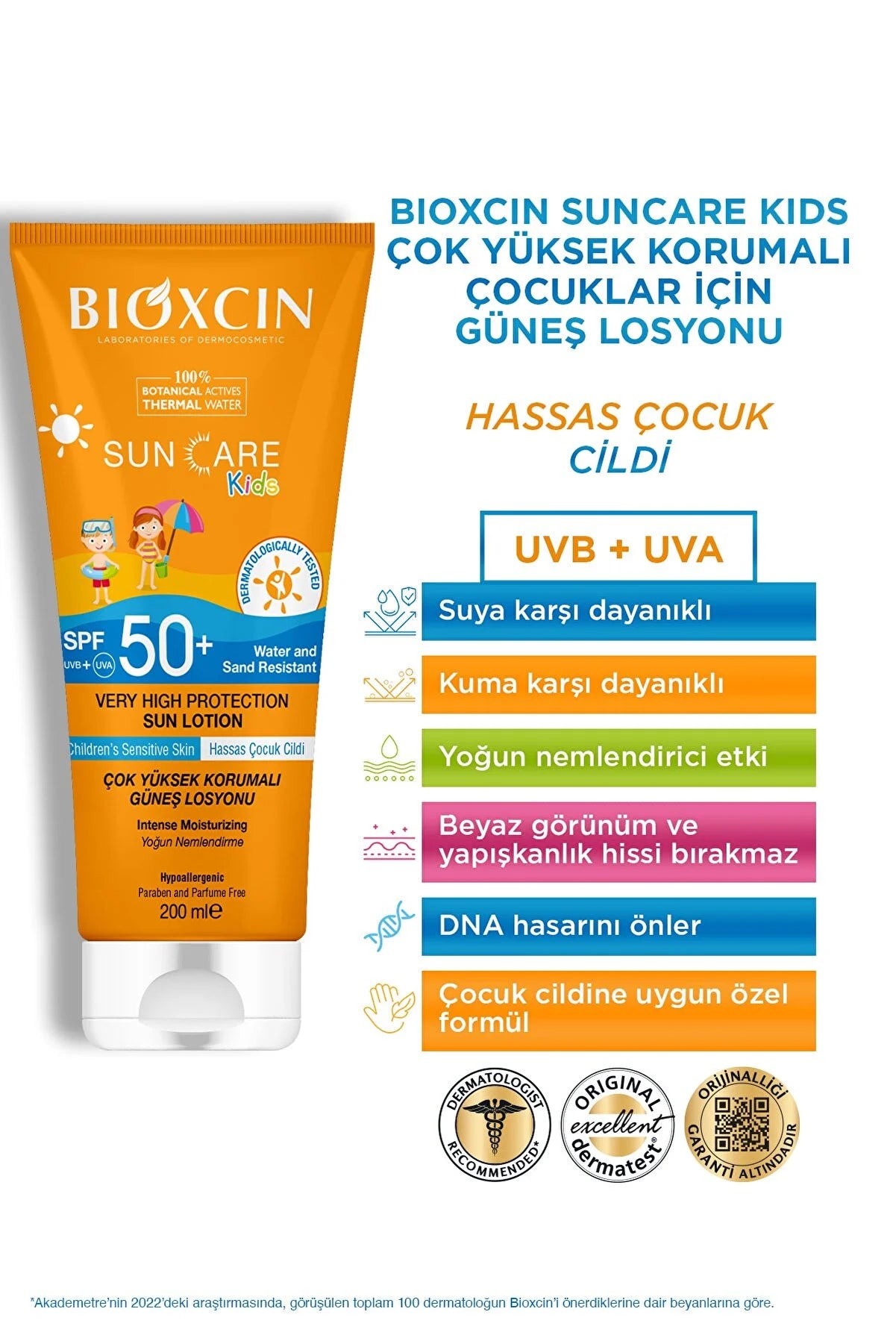 Bioxcin Sun Care Kids SPF50+ Losyon 200 ml