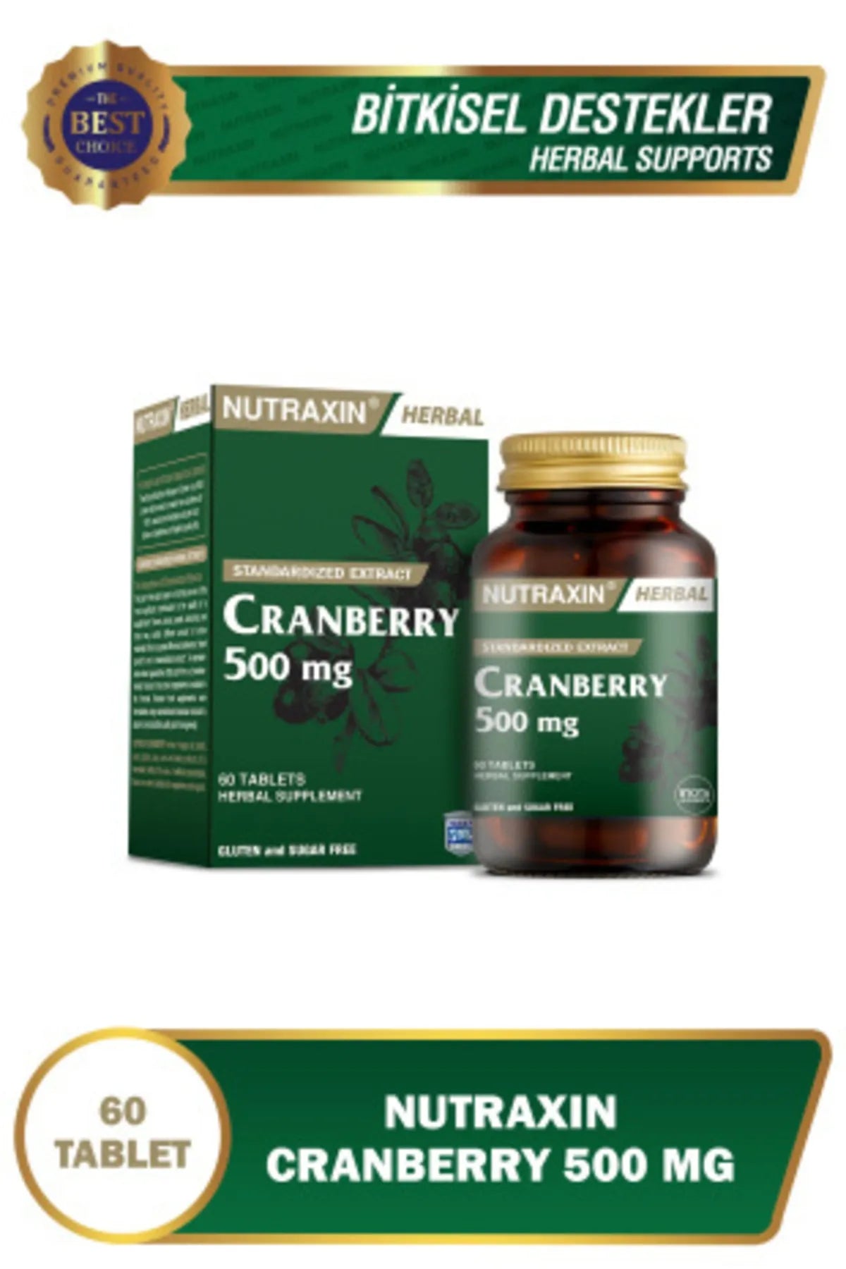 Nutraxin Cranberry 500 mg 60 Tablet