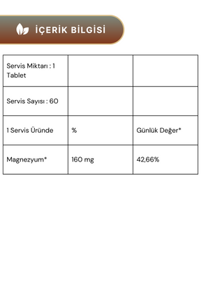 VeNatura Magnezyum Bisglisinat 160 mg 30 Kapsül 2'li Paket