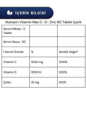 Nutraxin Propolis Sprey & Vitamin Max C- D- Zinc