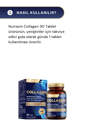 Nutraxin Beauty Gold Collagen 30 Tablet 2'li Paket