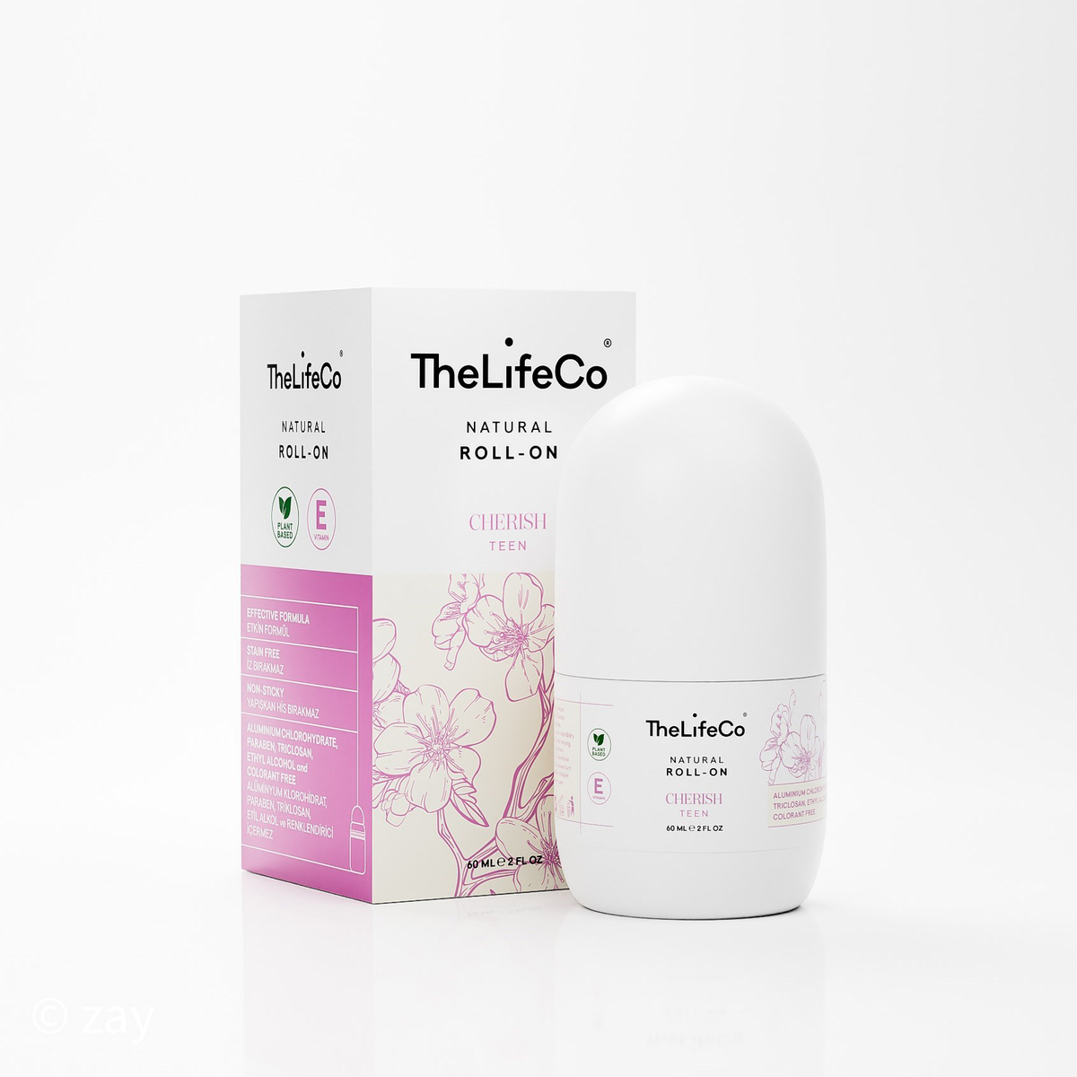 TheLifeCo Natural Roll-on Deodorant Cherish 60 ml