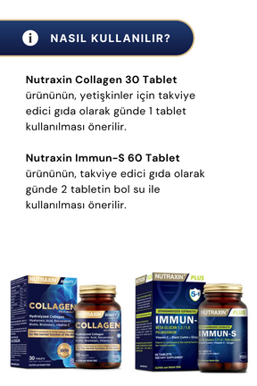Nutraxin Collagen 30 Tablet & Immun-S