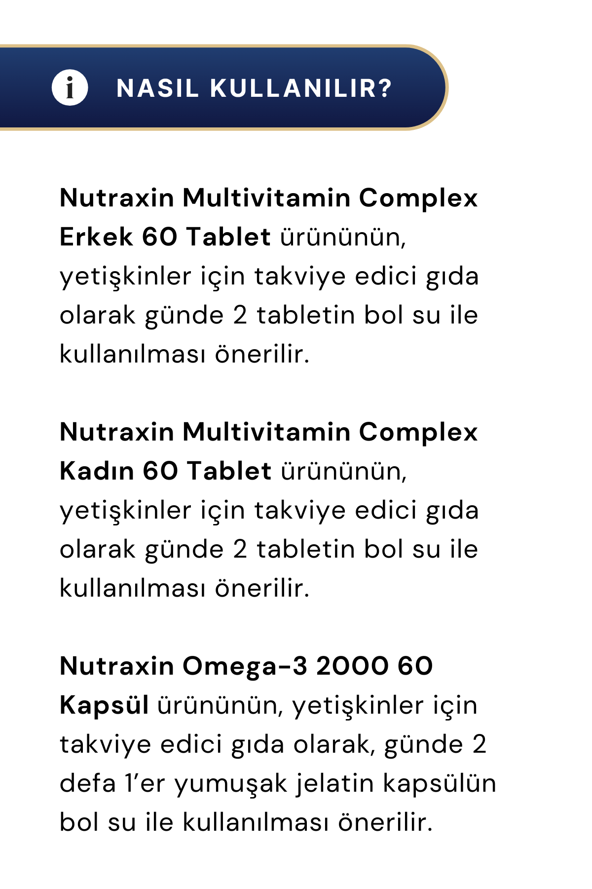 Nutraxin Men's Multivitamin Complex & Women's Multivitamin Complex & Omega-3 2000 mg