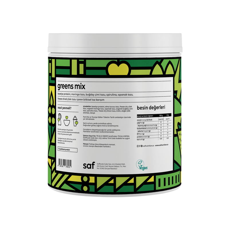 Saf Nutrition Protein Superfood Mix Greens 360 g