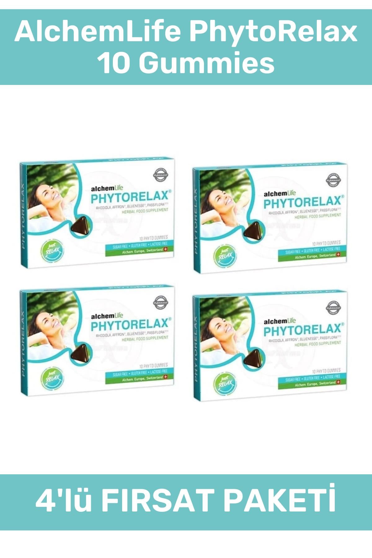 AlchemLife PhytoRelax 10 Gummies 4'lü Paket