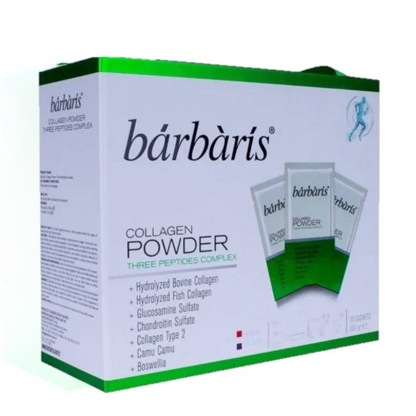 Barbaris Collagen Powder Three Peptides Complex 30 Şase + Shaker Hediyeli