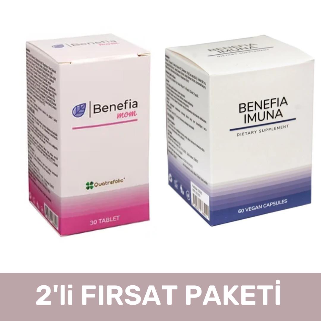 Benefia Imuna 60 Kapsül ve Benefia MOM 30 Tablet Avantaj Paketi