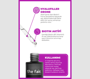the fair. Drone-Targeted Hair Biotin Serum 50 ml