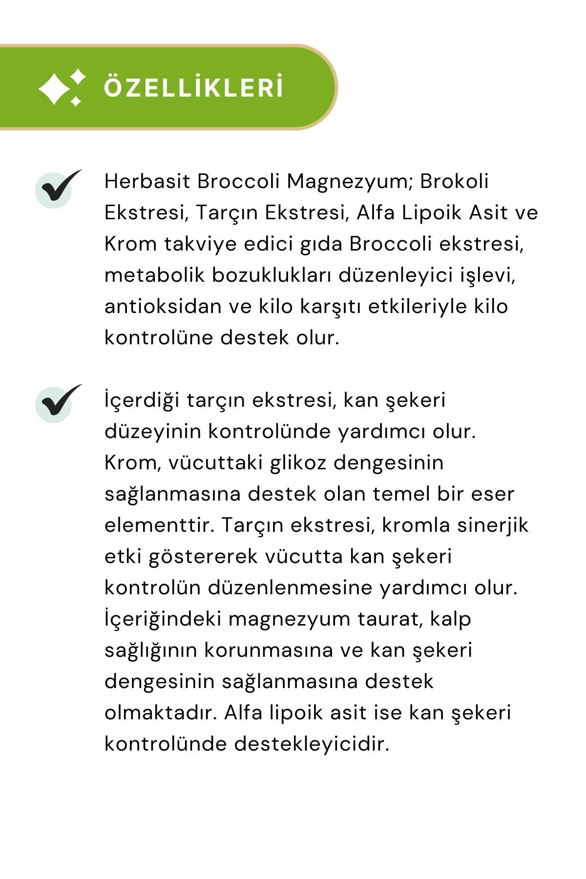 HERBassist Broccoli 60 Kapsül 2'li Paket