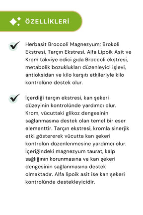 HERBasist Broccoli 60 Kapsül 2'li Paket