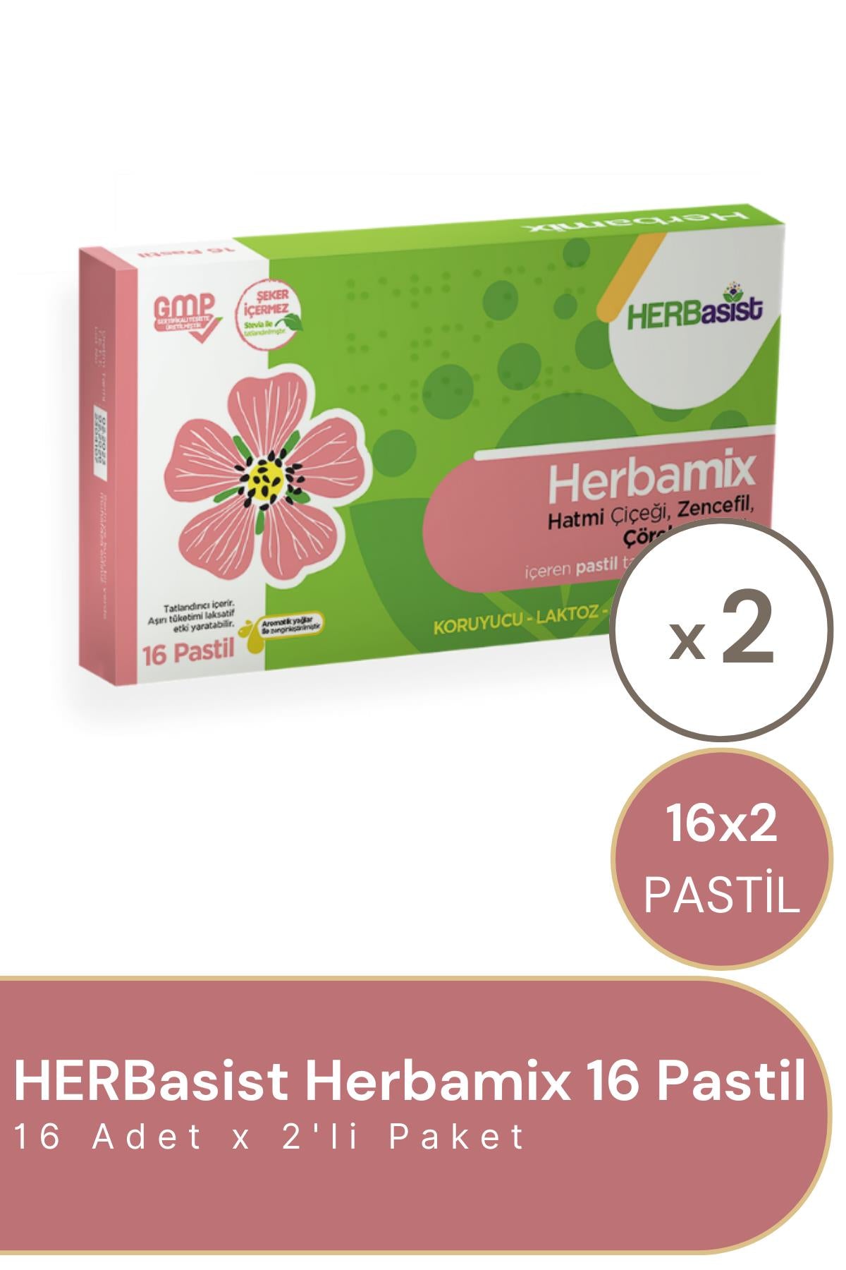HERBassist Herbamix 16 Pastil 2'li Paket