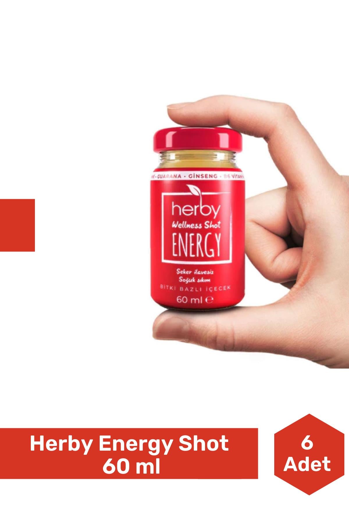 Herby Energy Shot 60 ml 6'lı Paket